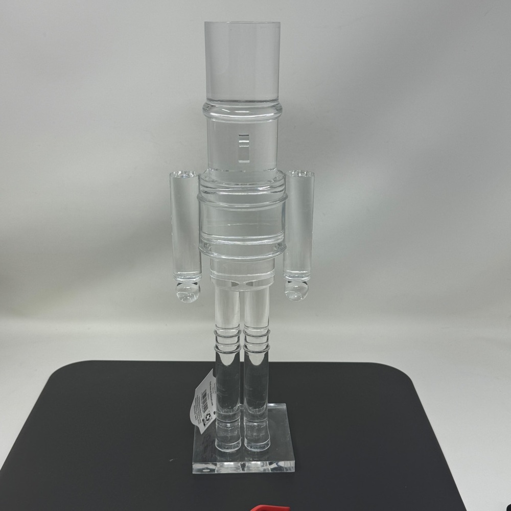 Christmas Clear Acrylic Nutcracker Decoration, 14.5in Holiday Time from walmart - Picture 5 of 5